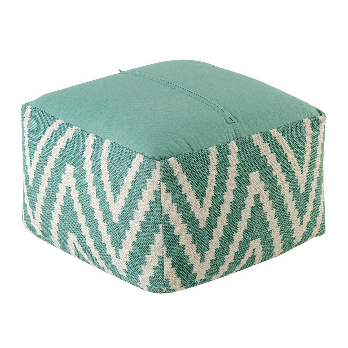 Sitzwürfel Fußhocker Sitzhocker 50x35x50cm Pouf Kelim Bodenkissen Peru schwarz taupe gelb türkis