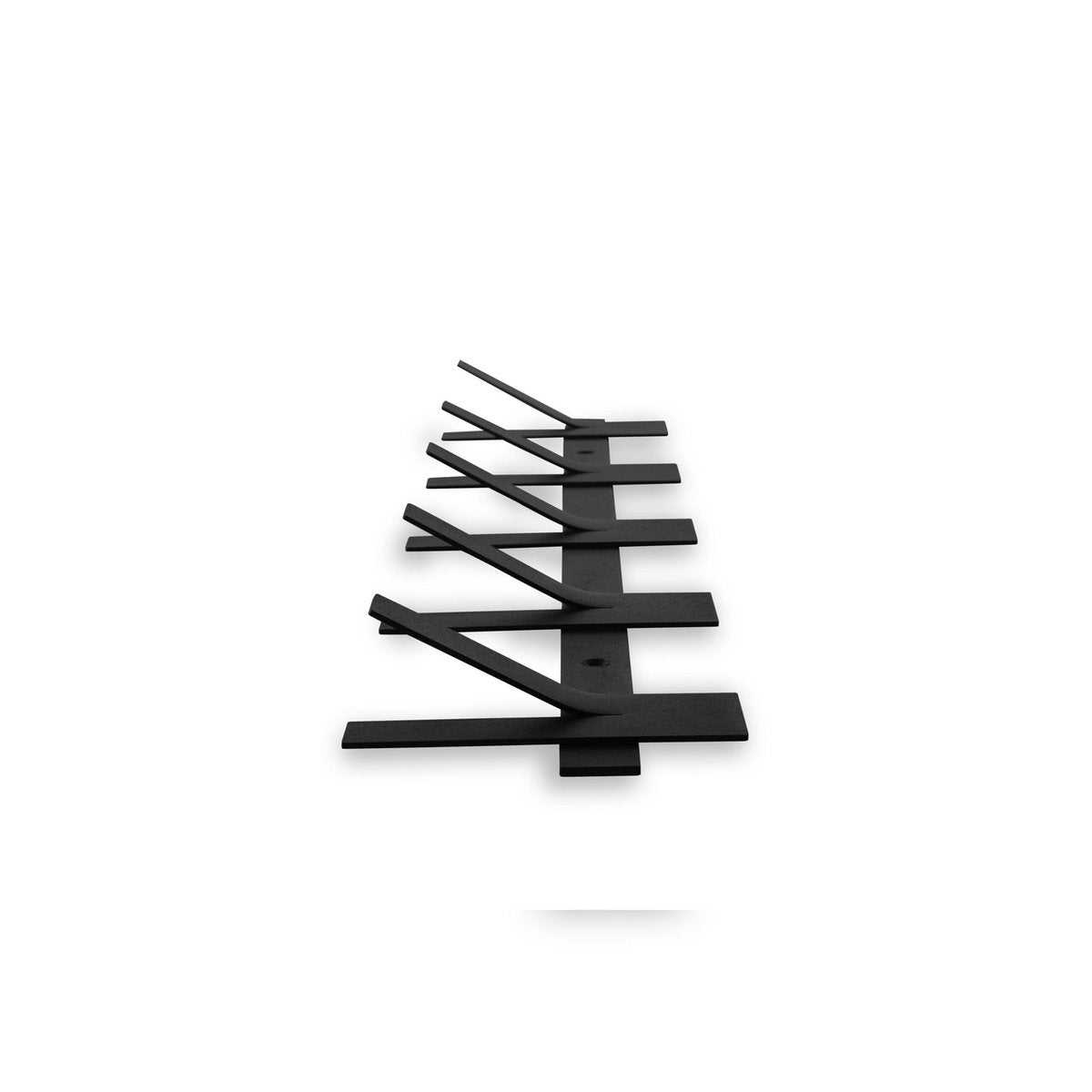 Gorillz Incision - Garderobenleiste – Wandgarderobe – 10 Garderobenhaken – Metall – Schwarz