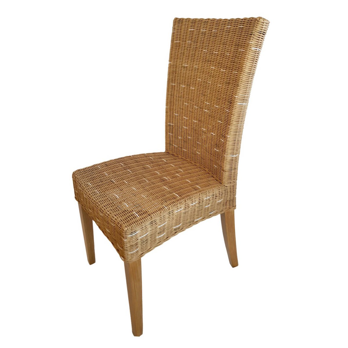 Esszimmer Stuhl Rattanstuhl Wintergarten Stuhl Korbstuhl nachhaltig Cardine cappuccino natur