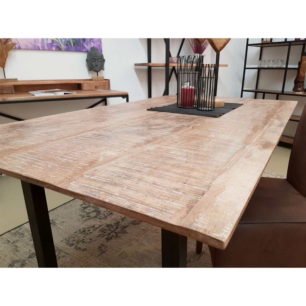 Esstisch Küchen Tisch Esszimmer Tisch Liverpool 120x80 160x90 u. 200x100 cm Mangoholz massiv