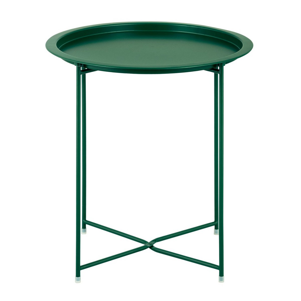 Beistelltisch Ø 47 H 51 2. Wahl Gartentisch Balkon Tisch Terassentisch rund Alberta Metall klein ver