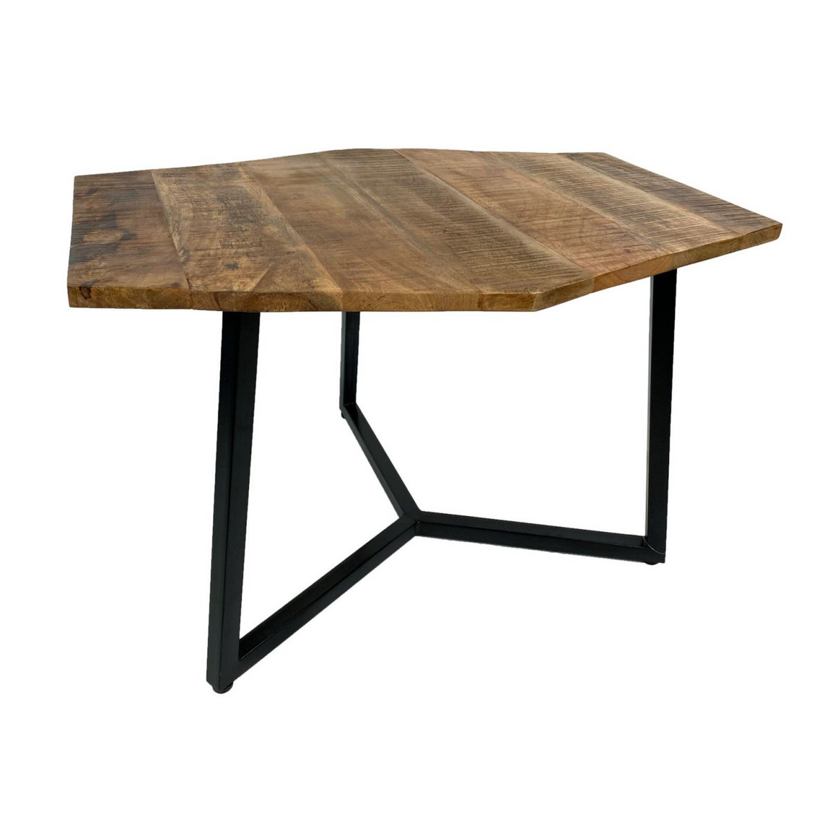 Couchtisch 74 x 56 cm nachhaltig Wohnzimmer Tisch Beistelltisch Lyon Metall-Gestell