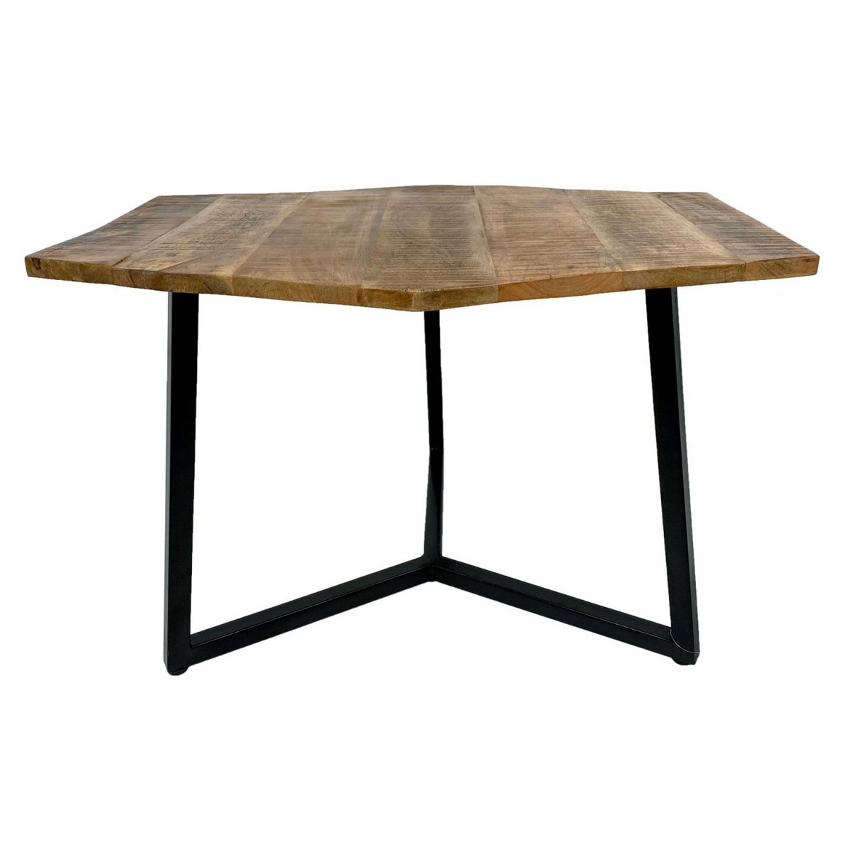 Couchtisch 74 x 56 cm nachhaltig Wohnzimmer Tisch Beistelltisch Lyon Metall-Gestell