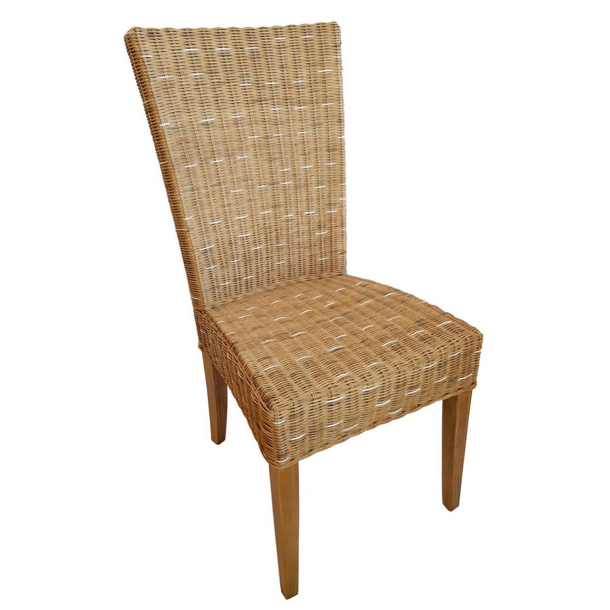 Esszimmer Stuhl Rattanstuhl Wintergarten Stuhl Korbstuhl nachhaltig Cardine cappuccino natur