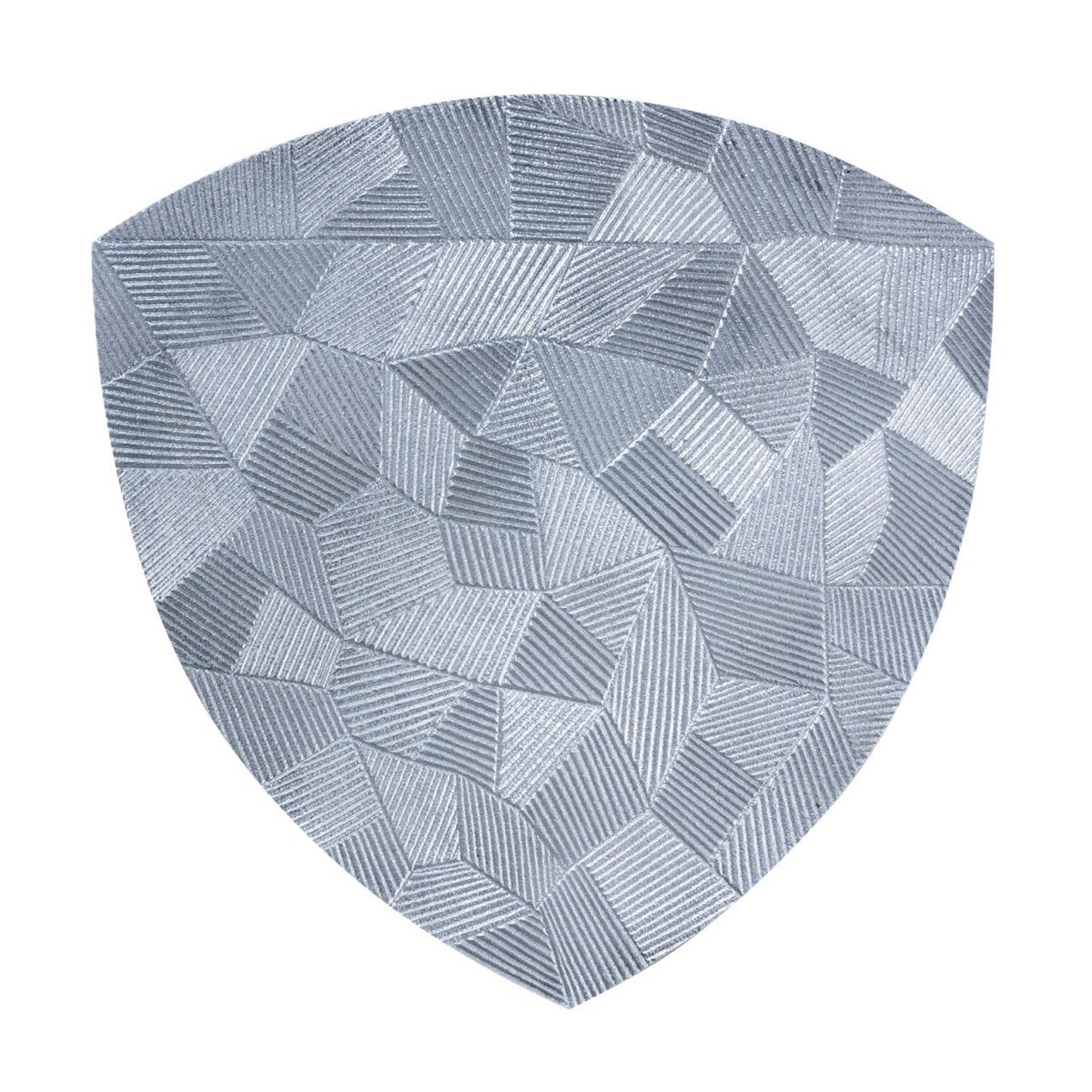 Beistelltisch Metall Dekotisch Alster 40x45x40 cm dreieckig klass. Design Aluminium silber o. gold