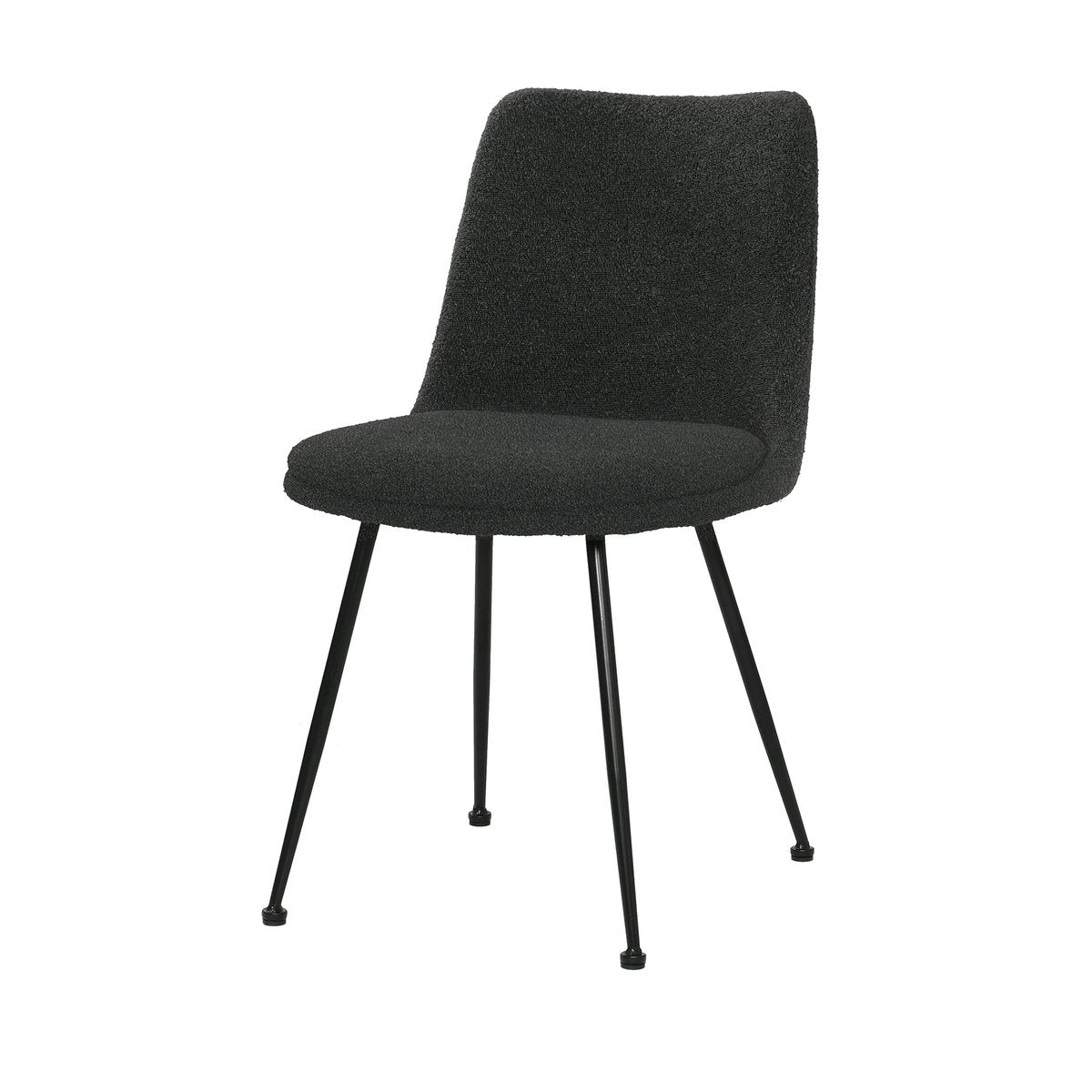 Stuhl 2er Set mit Bouclé-Bezug