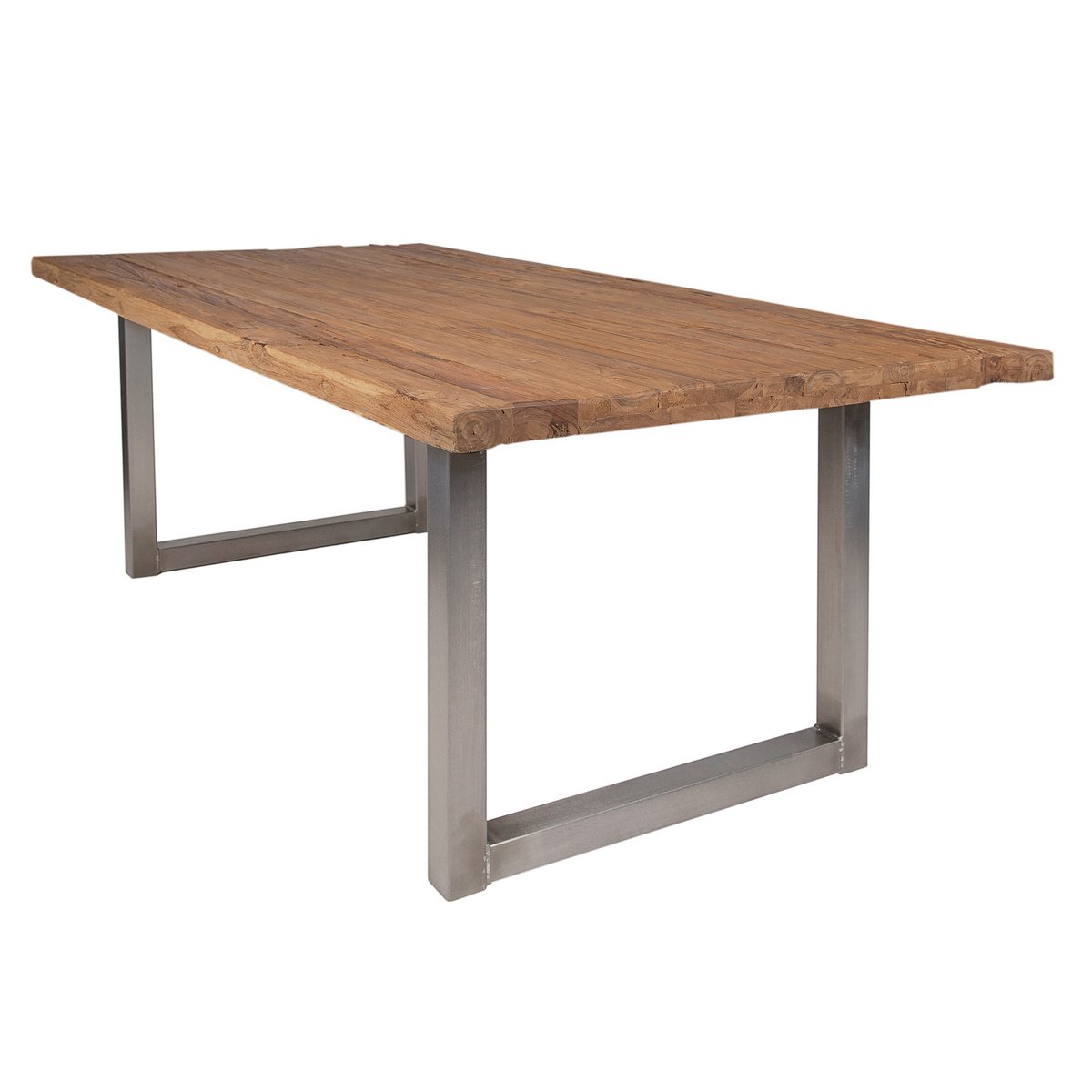 Tisch 200x100 cm, recyceltes Teak natur