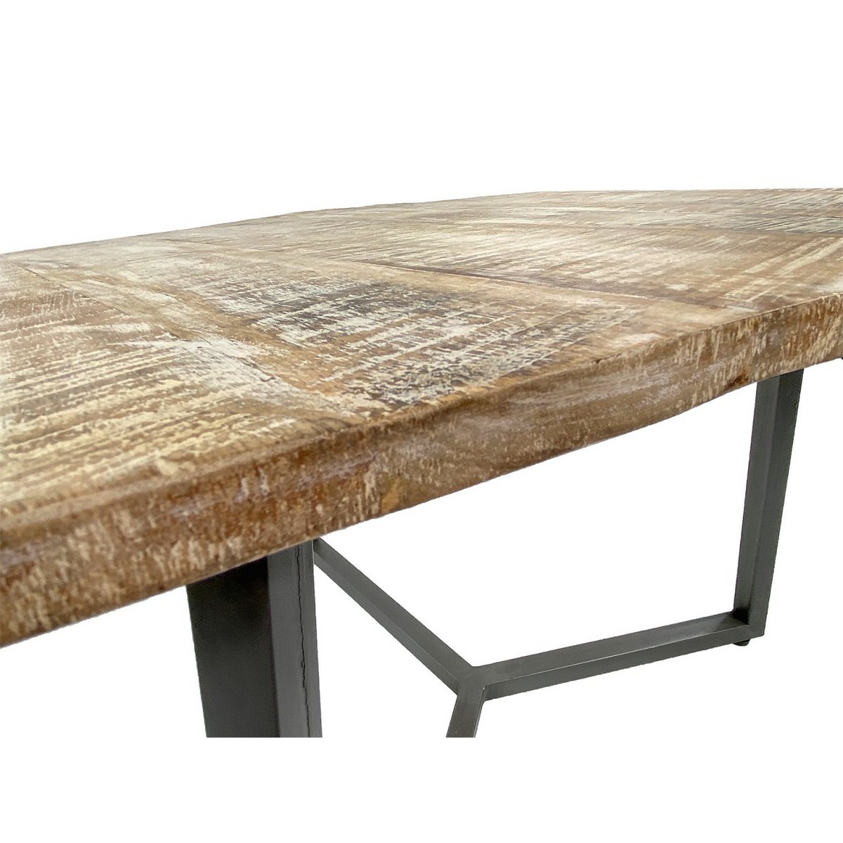Couchtisch 74 x 56 cm nachhaltig Wohnzimmer Tisch Beistelltisch Lyon Metall-Gestell
