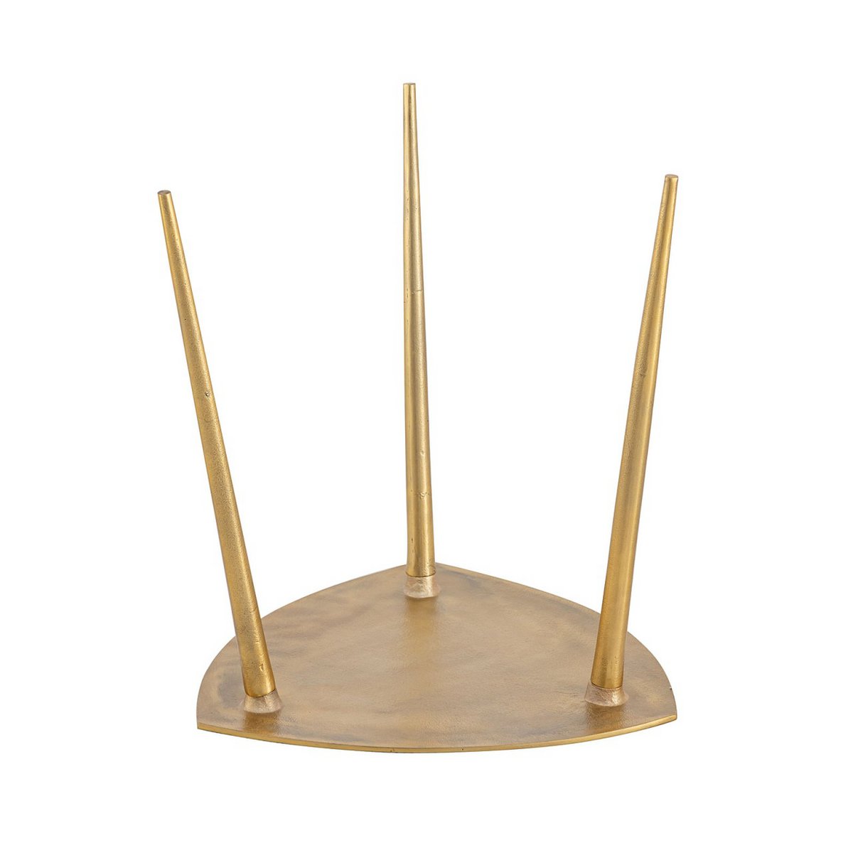 Beistelltisch Metall Dekotisch Alster 40x45x40 cm dreieckig klass. Design Aluminium silber o. gold