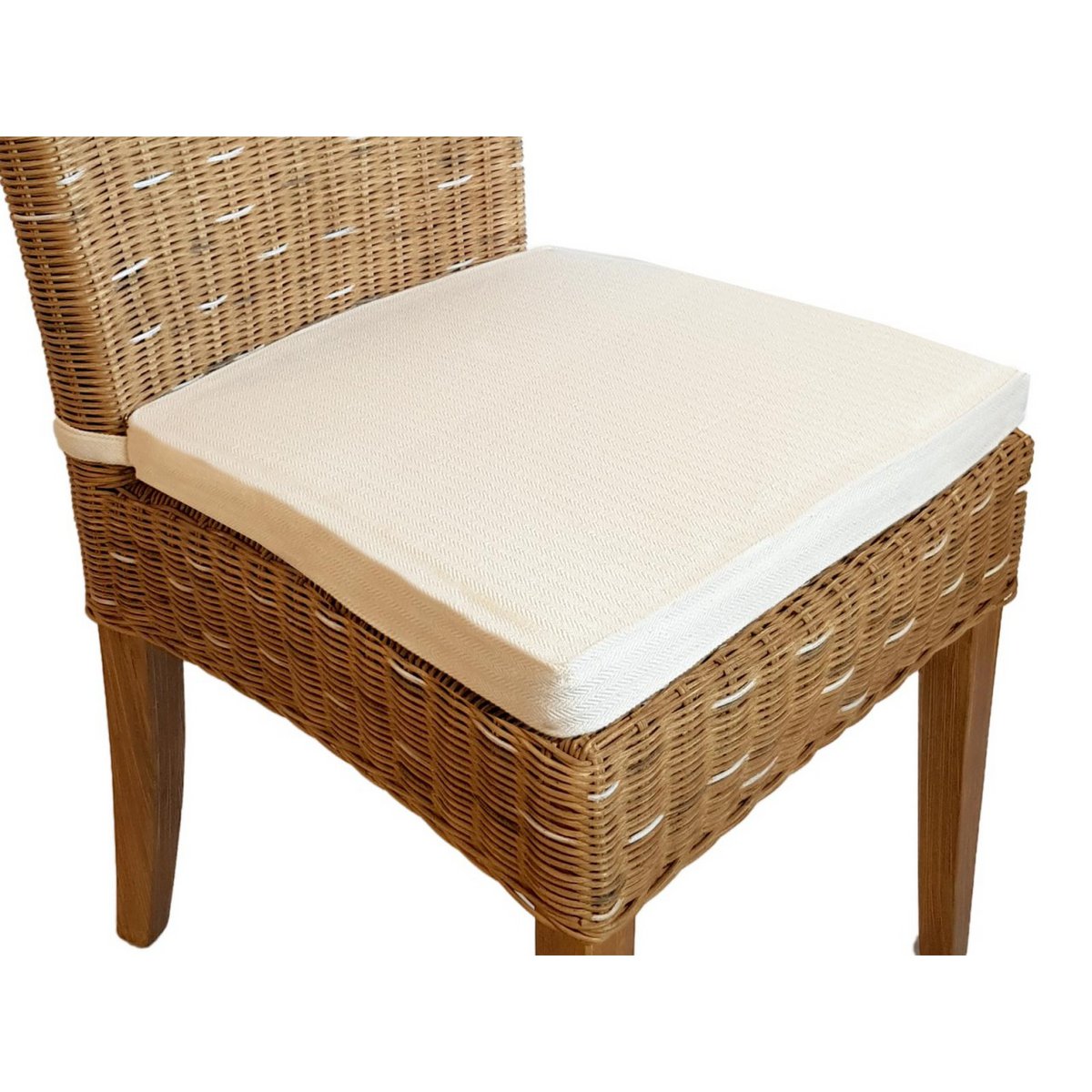 Esszimmer Stuhl Rattanstuhl Wintergarten Stuhl Korbstuhl nachhaltig Cardine cappuccino natur
