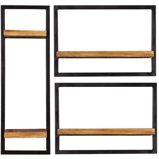 Wandregal-Set, 3-teilig
