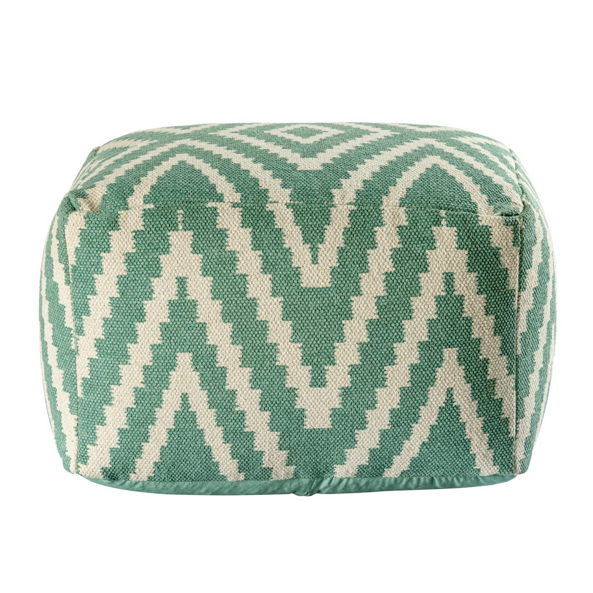 Sitzwürfel Fußhocker Sitzhocker 50x35x50cm Pouf Kelim Bodenkissen Peru schwarz taupe gelb türkis