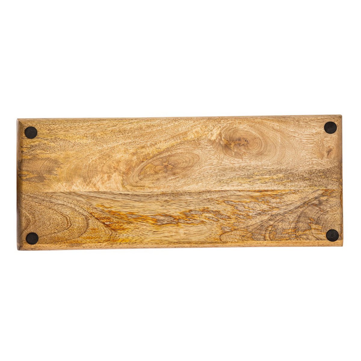 Serviertablett Holztablett Tablett Holz 50x20cm Servierbrett Deko Tablett Mangoholz massiv
