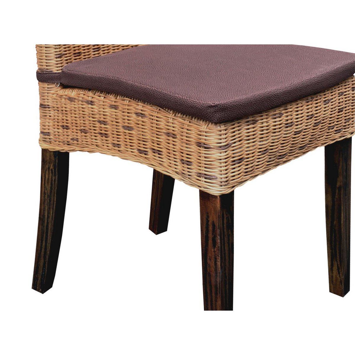 Esszimmer Stuhl Rattanstuhl Wintergarten Korbstuhl nachhaltig Cardine cabana braun