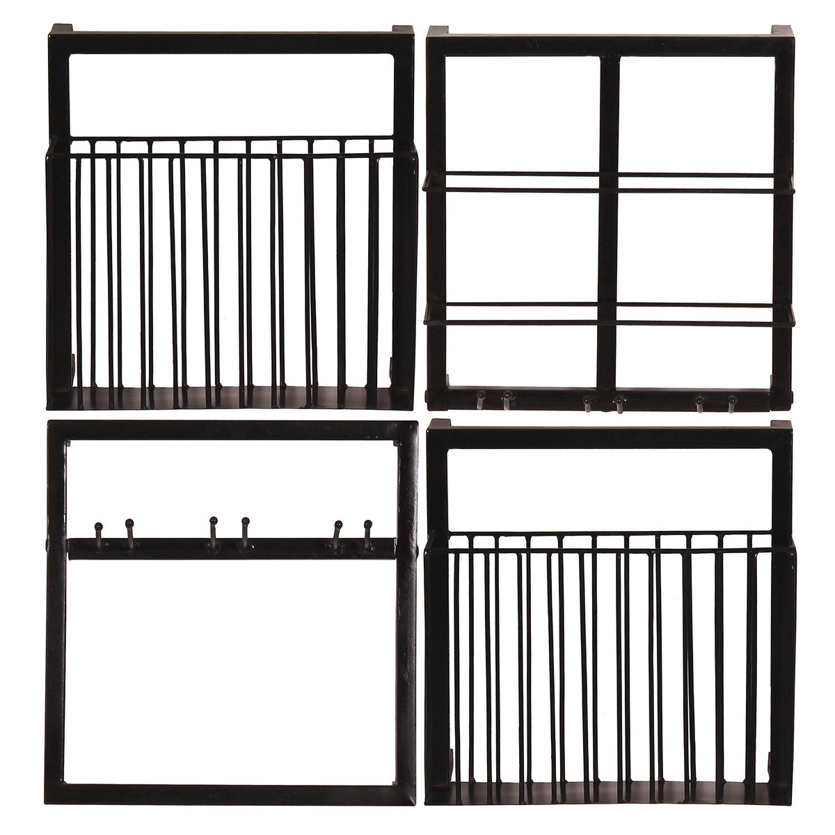 Wandregal-Set, 4-teilig