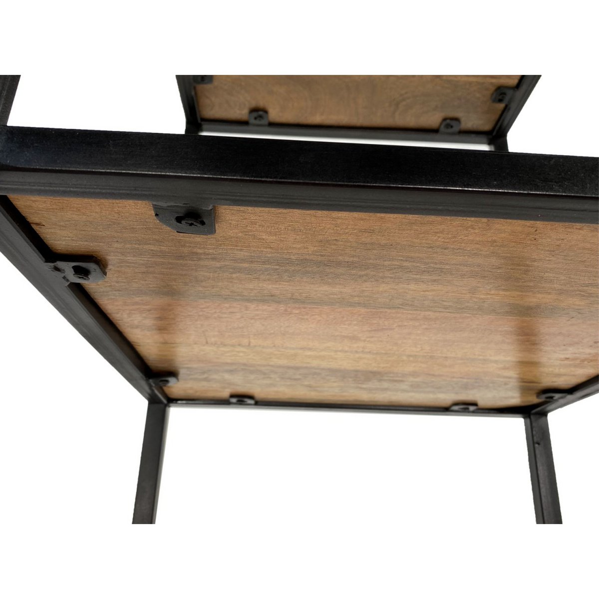 Bücherregal Stand Regal Bücherbord 40x180x40 cm mit Schubladen Liverpool Metall-Gestell schwarz