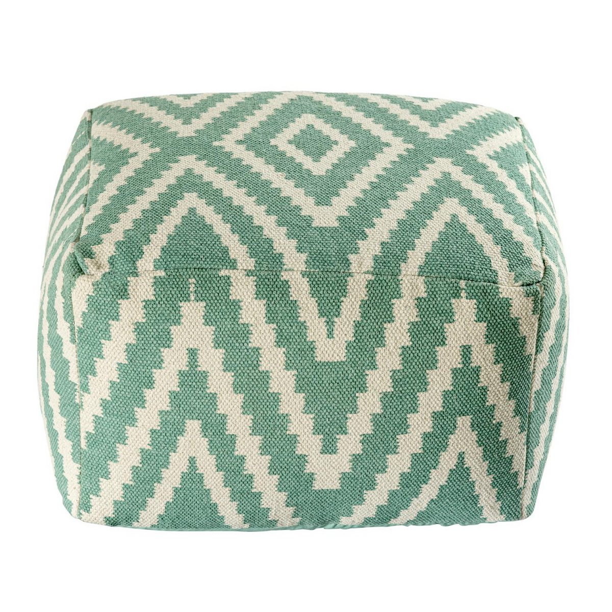 Sitzwürfel Fußhocker Sitzhocker 50x35x50cm Pouf Kelim Bodenkissen Peru schwarz taupe gelb türkis