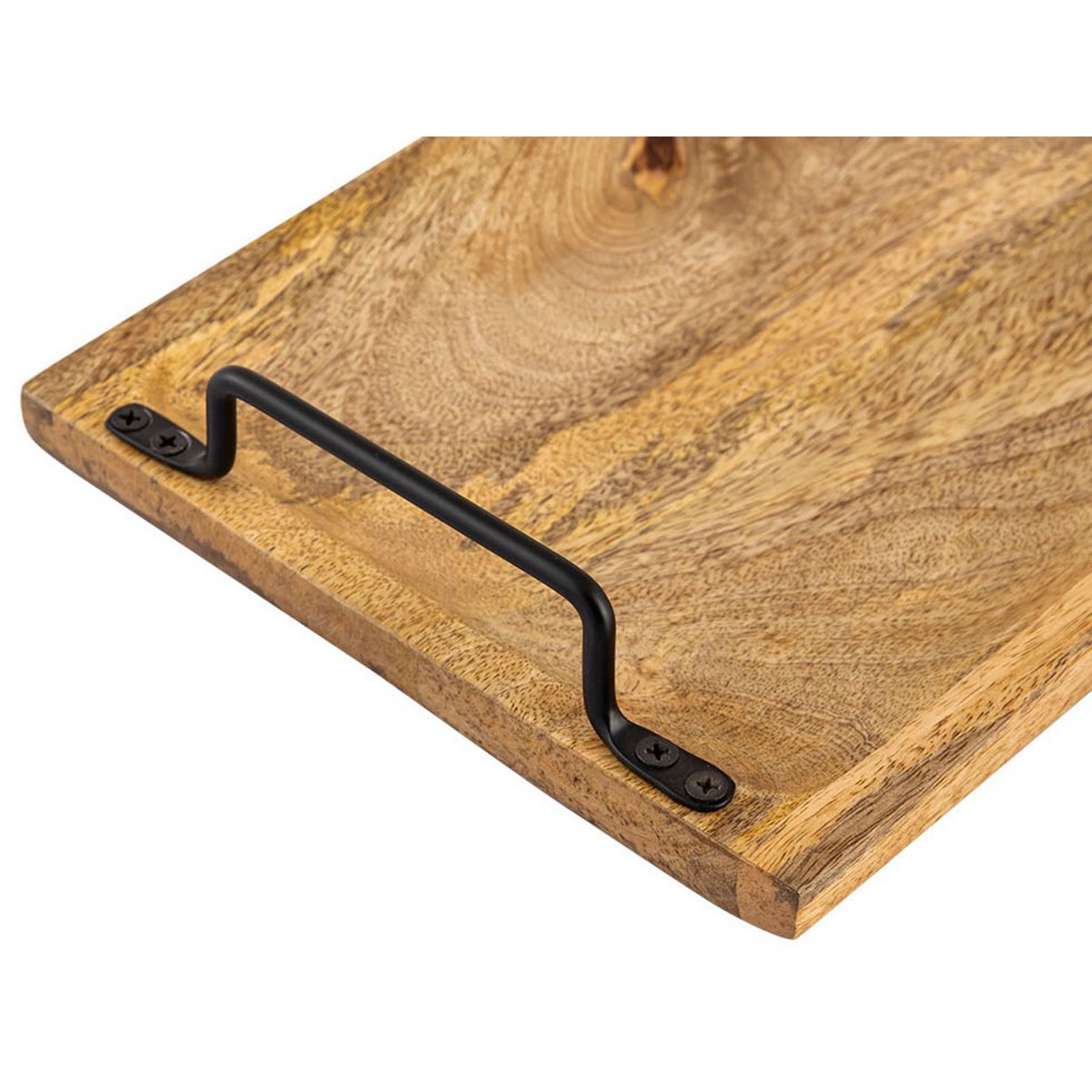 Serviertablett Holztablett Tablett Holz 50x20cm Servierbrett Deko Tablett Mangoholz massiv