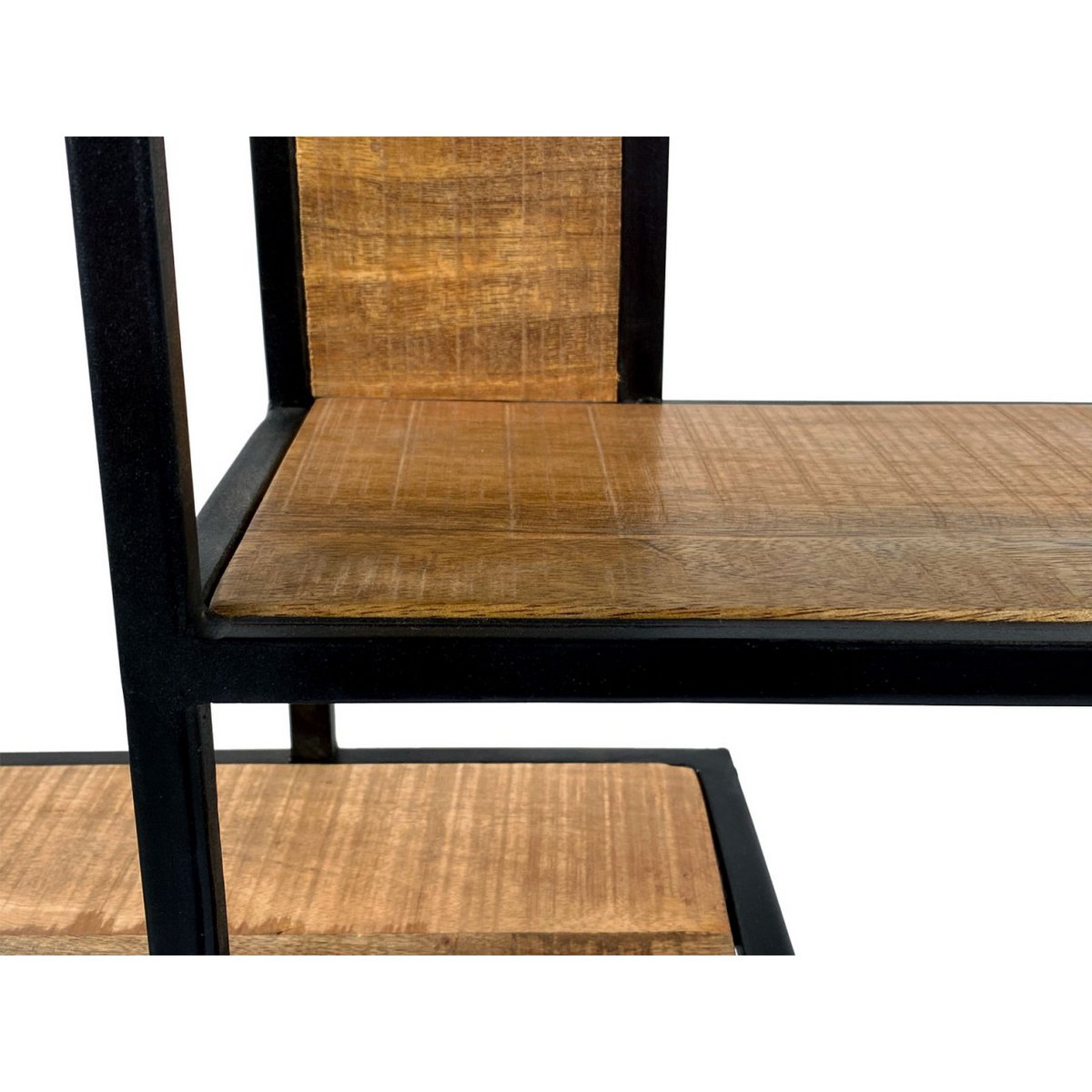 Wandregal Hängeregal Bücher Regal Bücherbord 80 x 80 x 20 cm Bolton Metall-Gestell schwarz matt