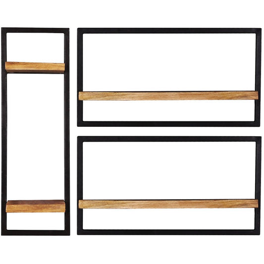 Wandregal-Set, 3-teilig