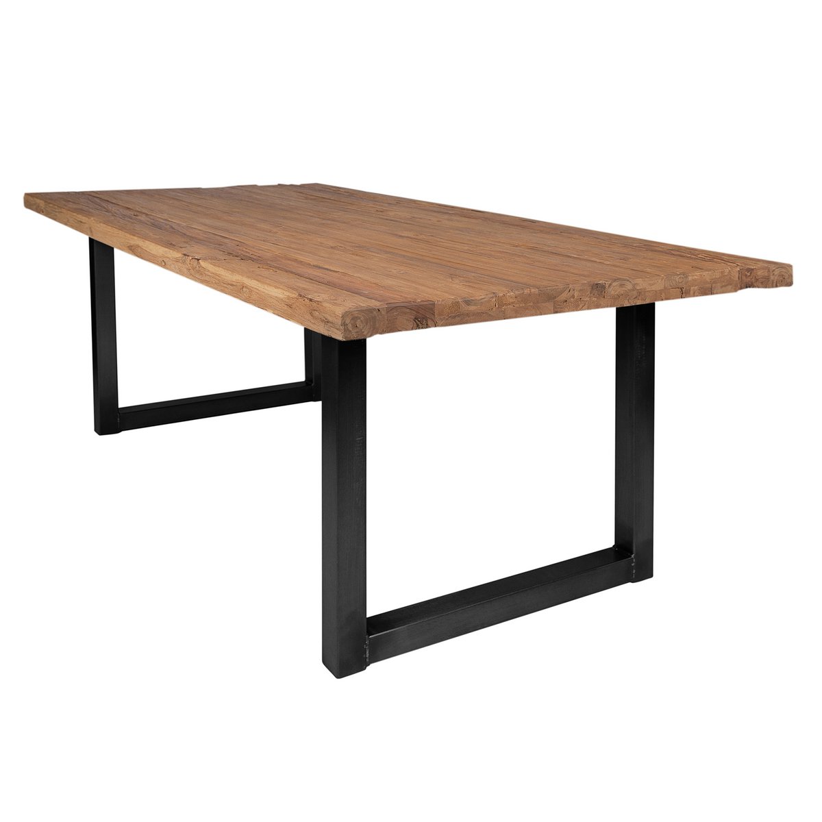 Tisch 200x100 cm, recyceltes Teak natur