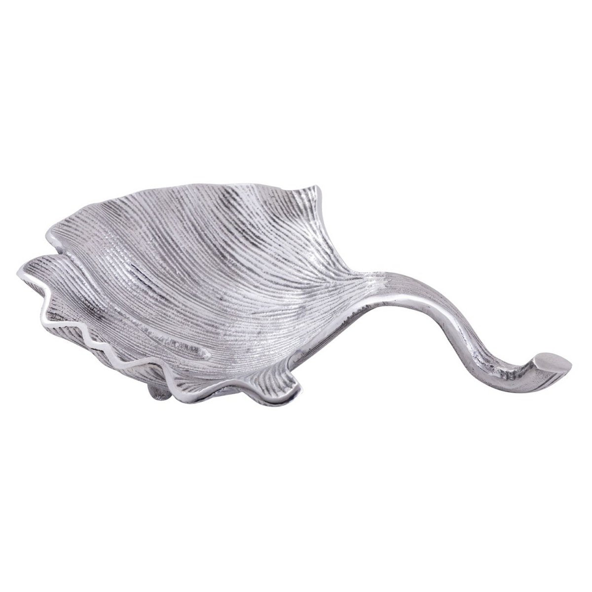 Dekoschale Schale Aluminium Ginkgo groß gold o. silber Blattschale