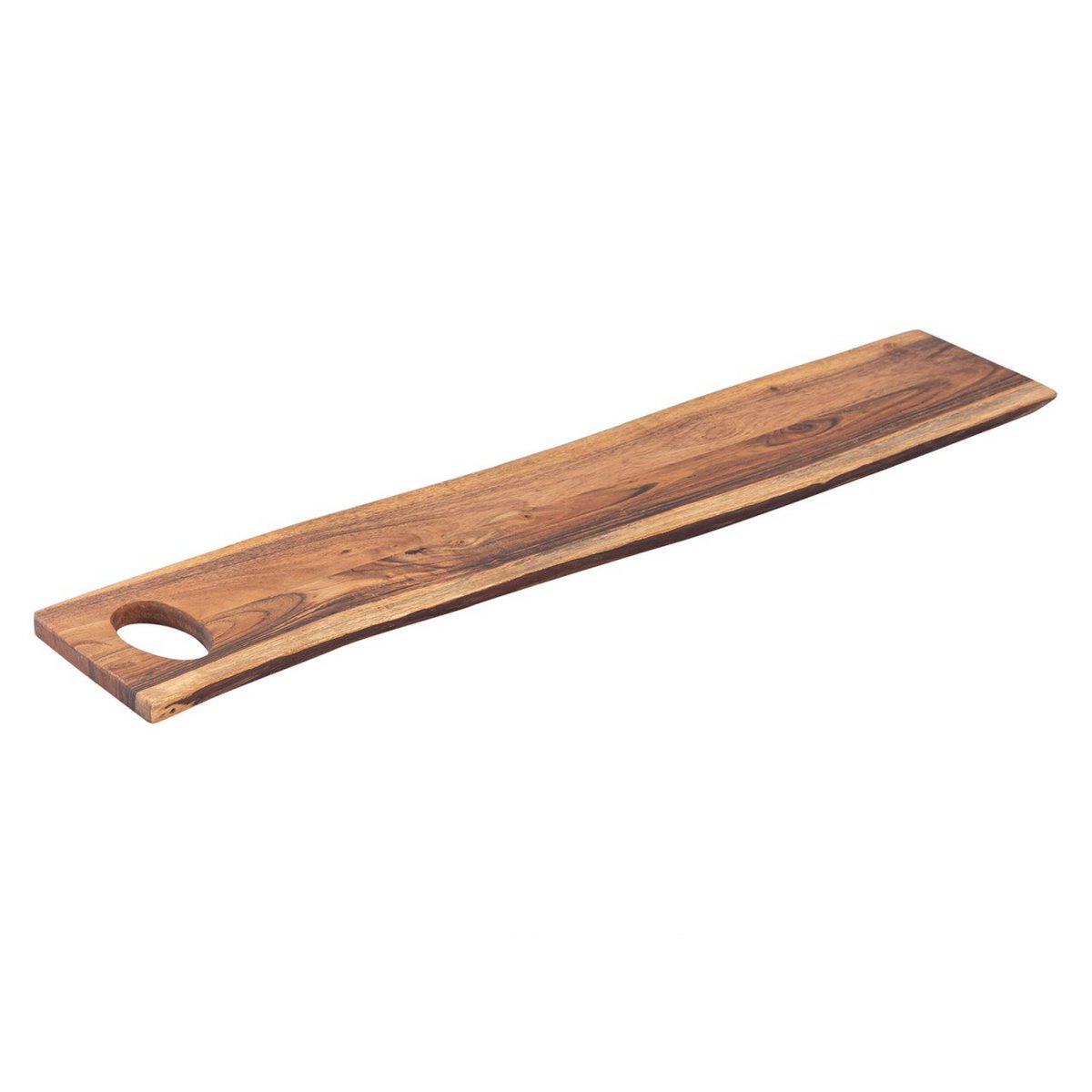 Holzbrett Servierbrett Dekotablett Thor 70x15cm Dekobrett Akazie massiv