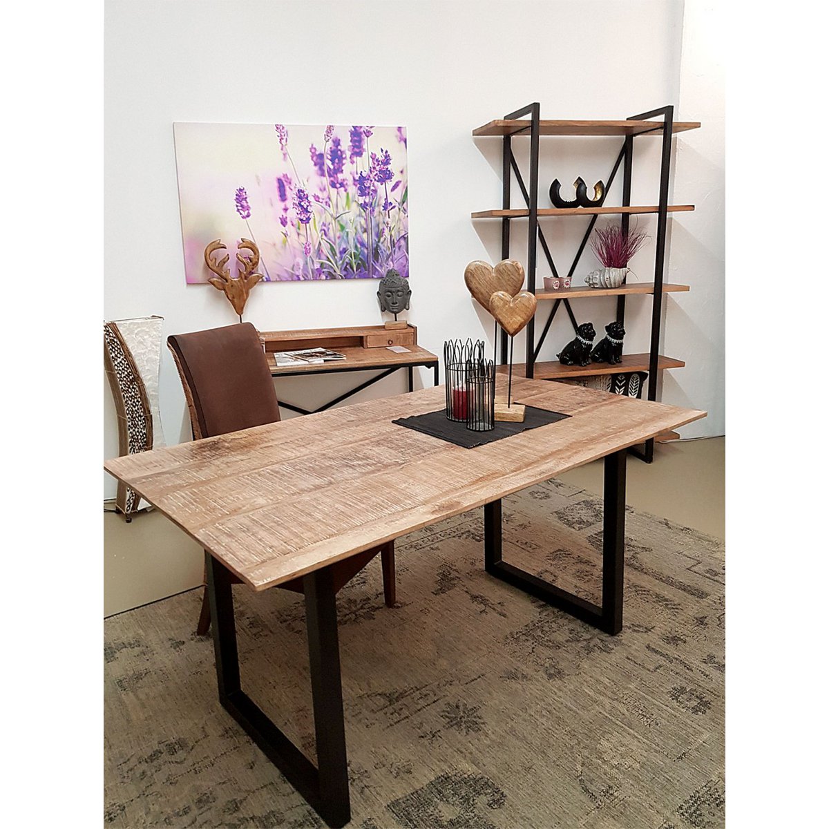Esstisch Küchen Tisch Esszimmer Tisch Liverpool 120x80 160x90 u. 200x100 cm Mangoholz massiv