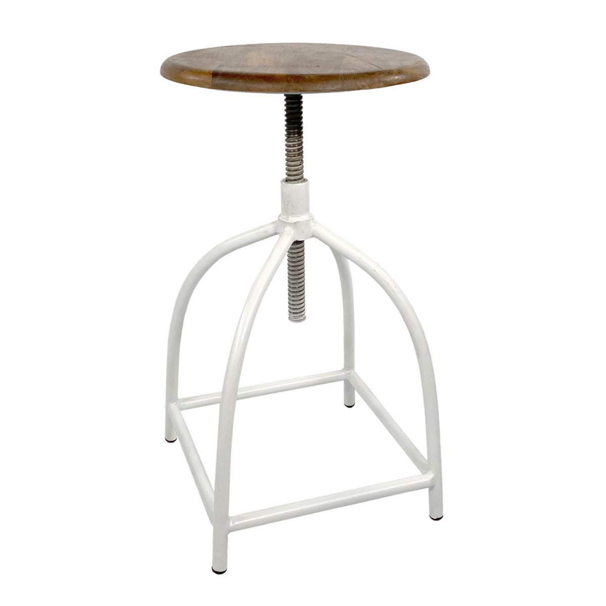 Drehhocker Barhocker Hocker Drehstuhl höhenverstellbar Liverpool Massivholz nachhaltig Metall Gestel