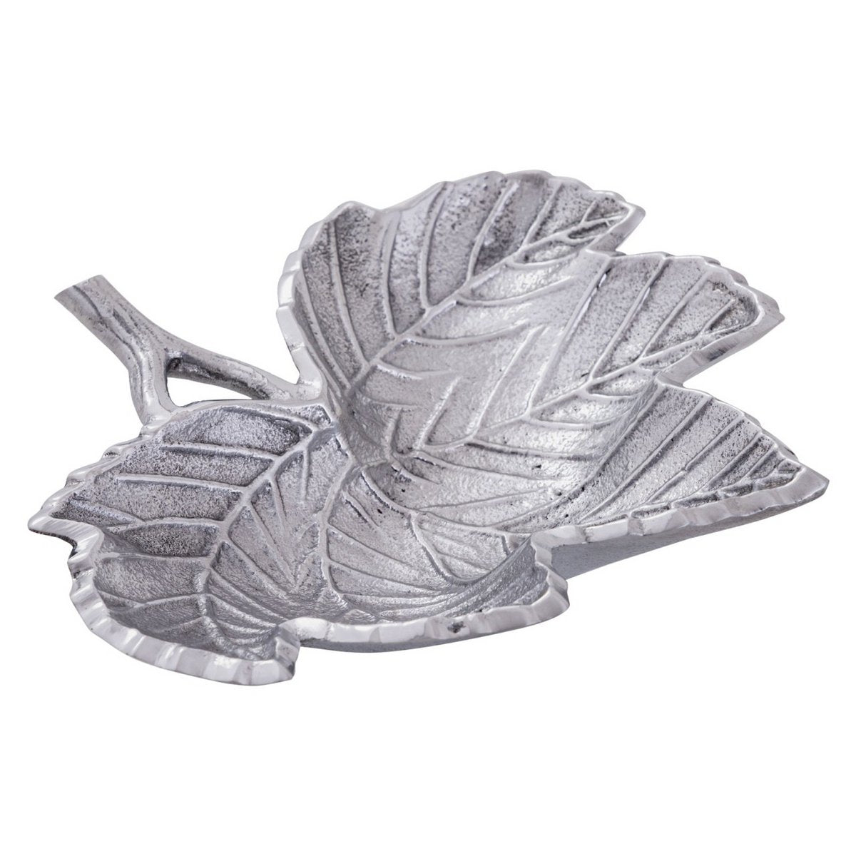 Dekoschale Schale Aluminium Leaf gold o. silber Blattschale