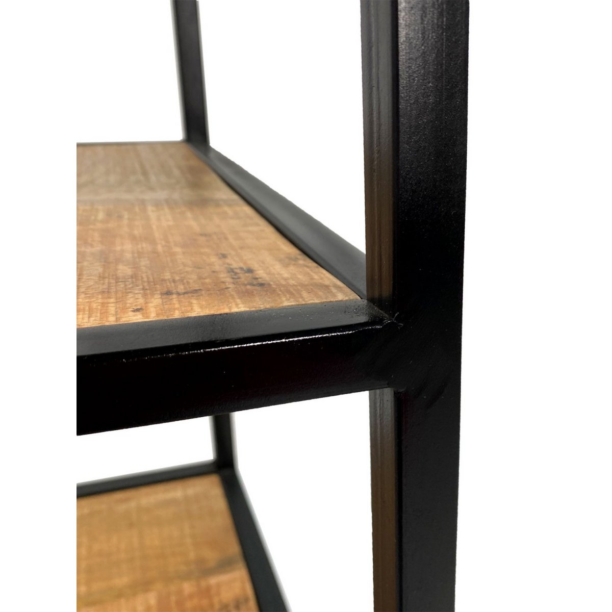 Bücherregal Stand Regal Bücherbord 40x180x40 cm mit Schubladen Liverpool Metall-Gestell schwarz