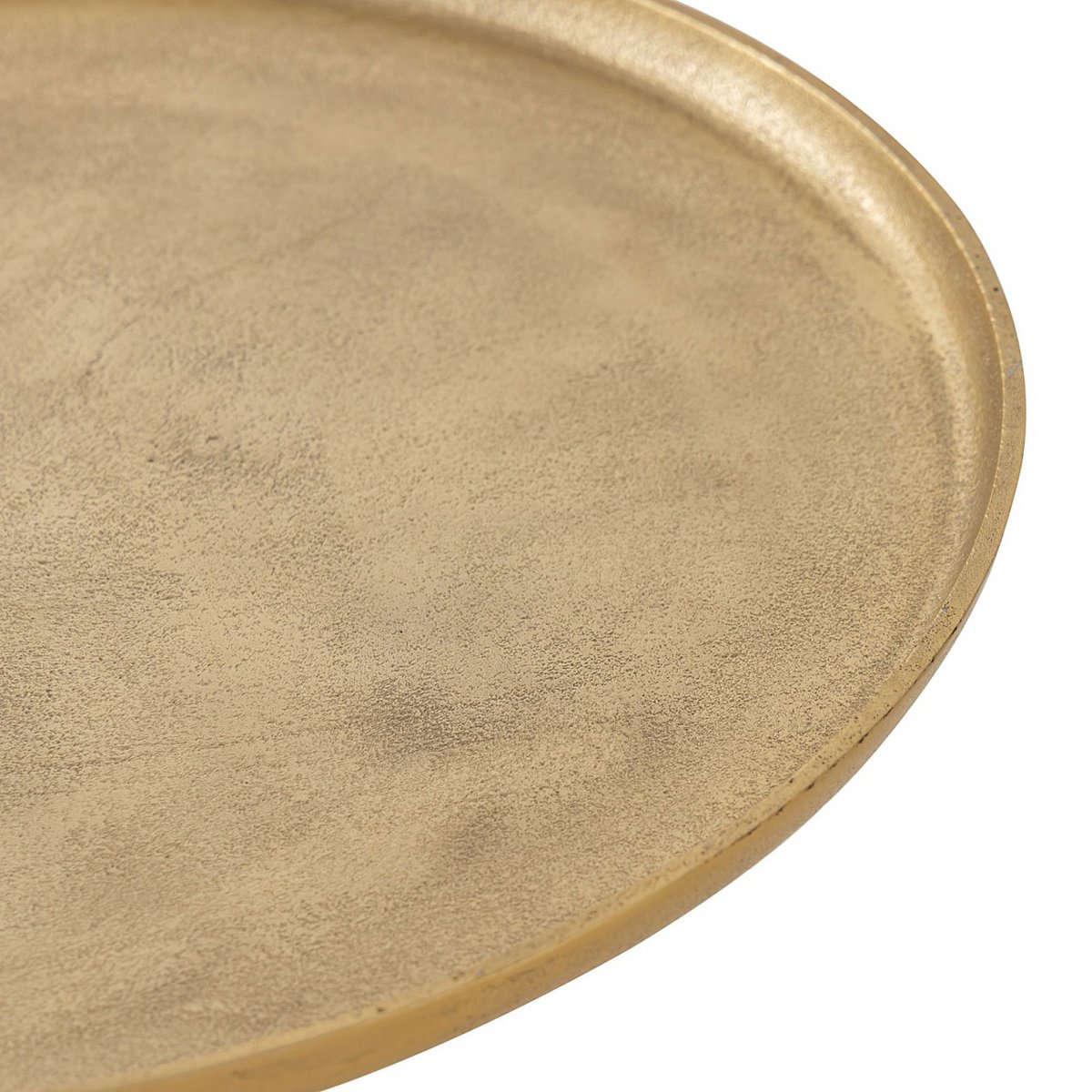 Beistelltisch Metall rund ø 44x53 cm Dekotisch Adlon silber oder gold mit Design Mittelfuß Aluminium