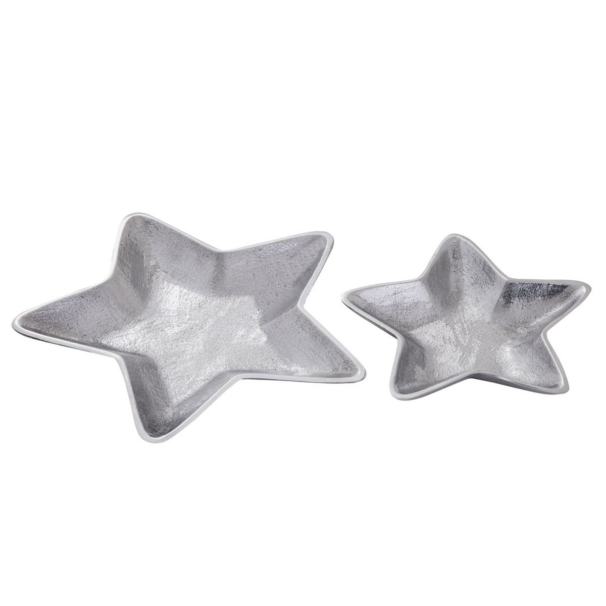 Dekoschalen Stern 12x 2er Set Masterbox Starlight gold o. silber Weihnachtsdeko Aluminium
