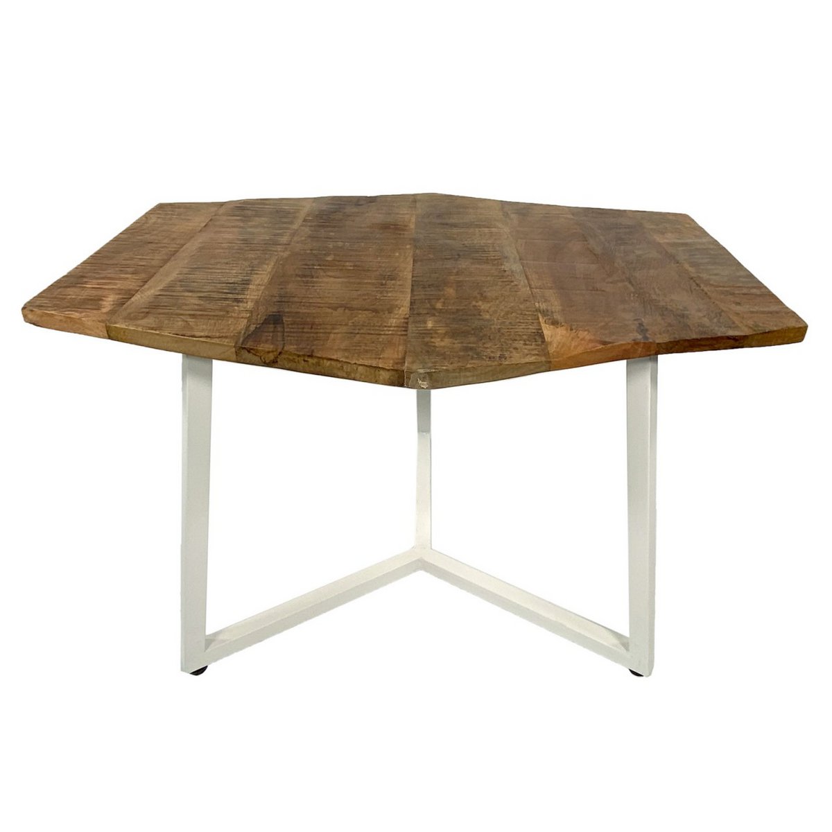 Couchtisch 74 x 56 cm nachhaltig Wohnzimmer Tisch Beistelltisch Lyon Metall-Gestell