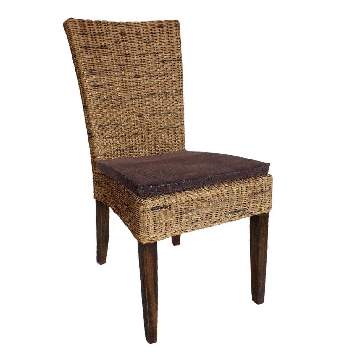 Esszimmer Stuhl Rattanstuhl Wintergarten Korbstuhl nachhaltig Cardine cabana braun