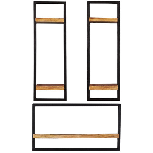 Wandregal-Set, 3-teilig