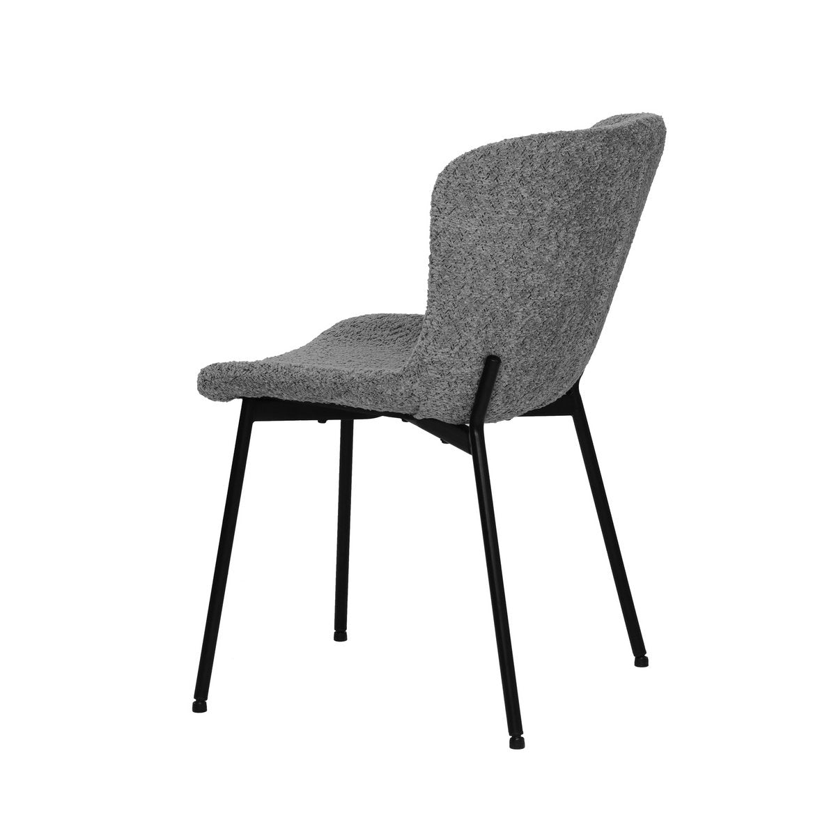 Stuhl 2er Set mit Bouclé-Bezug