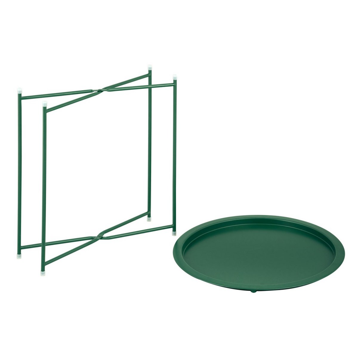 Beistelltisch Ø 47 H 51 2. Wahl Gartentisch Balkon Tisch Terassentisch rund Alberta Metall klein ver
