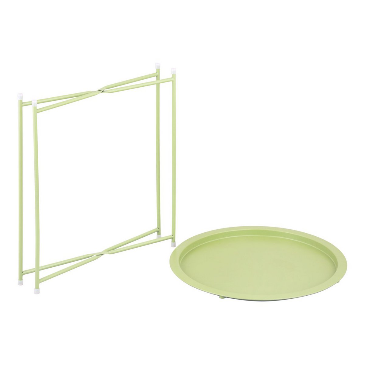 Beistelltisch Ø 47 H 51 2. Wahl Gartentisch Balkon Tisch Terassentisch rund Alberta Metall klein ver