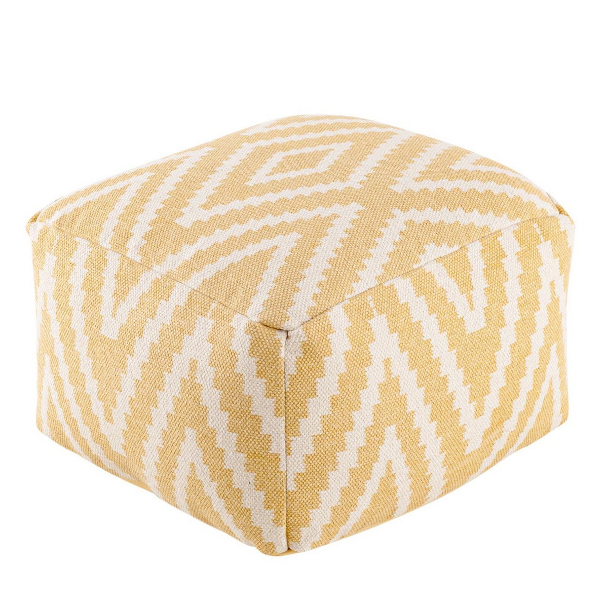 Sitzwürfel Fußhocker Sitzhocker 50x35x50cm Pouf Kelim Bodenkissen Peru schwarz taupe gelb türkis
